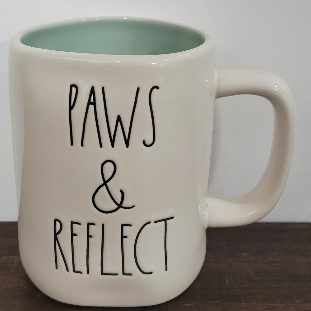 Rae Dunn Paws & Reflect Ceramic Mug